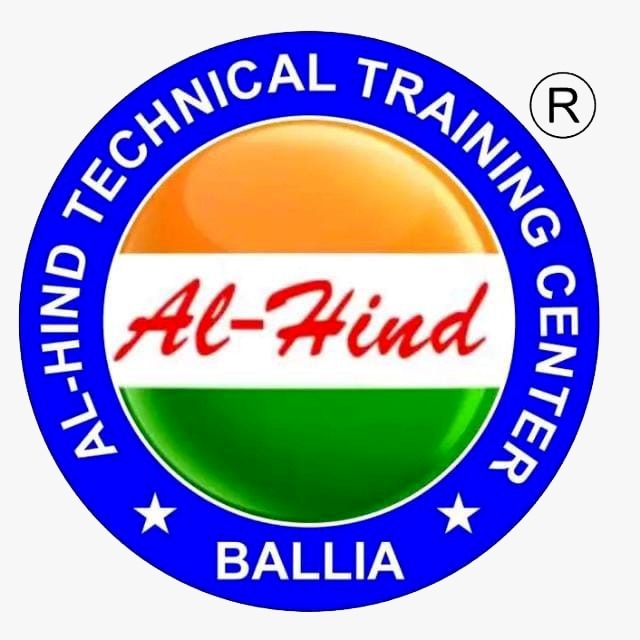 website logo with the name of al hind technical training center